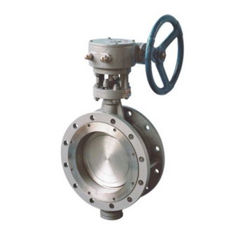 Flanged hard sealing butterfly valve