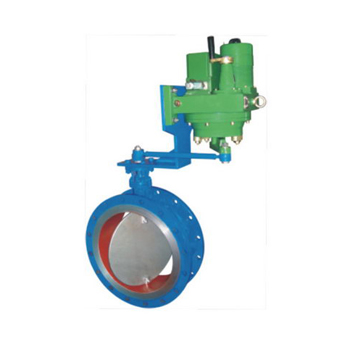 Electric butterfly valve adjustment